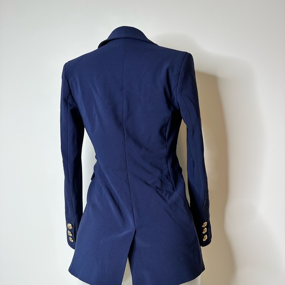 Boston Proper Double Breasted Navy Blazer 0 - Picture 5 of 7